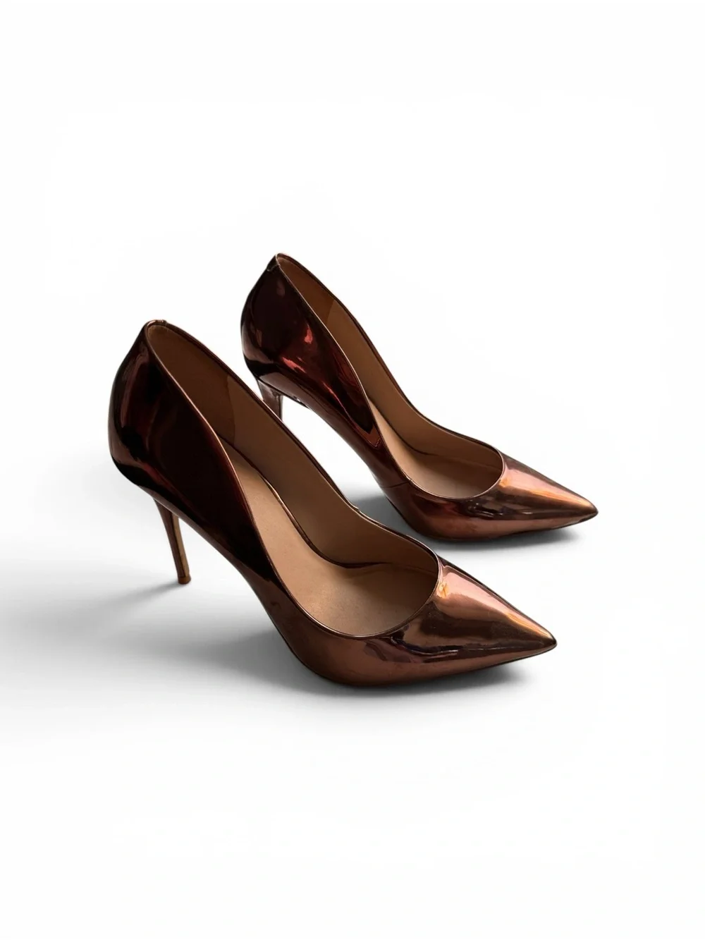 ALDO Stessy Metallic Rose Gold Pointed Toe Pumps Size 9